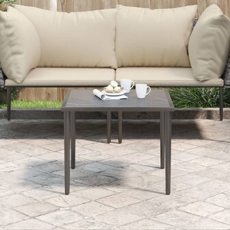 Tuintafel 48x48x37 cm staal grijs 1