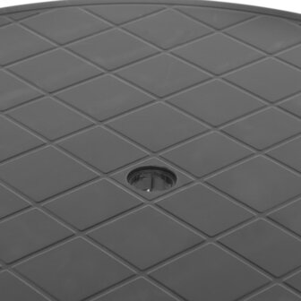 Tuintafel 89 cm kunststof antraciet 5