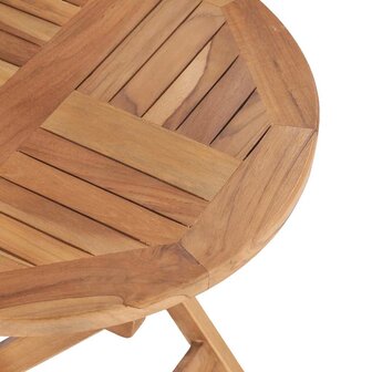 Tuintafel inklapbaar 45 cm massief teakhout 6