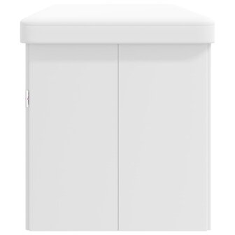Opbergbank inklapbaar PVC wit 6