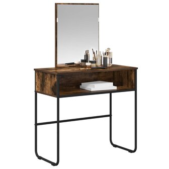 Kaptafel Gerookt eiken 81 x 40 x 131 cm Bewerkt hout 3