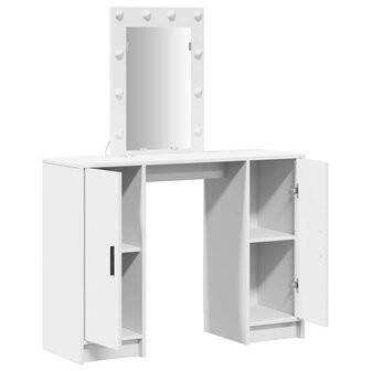 Kaptafel met opslag Wit 102 x 33 x 135 cm Bewerkt hout 5
