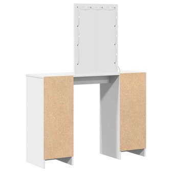 Kaptafel met opslag Wit 102 x 33 x 135 cm Bewerkt hout 8