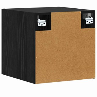 Wandkast Zwart eiken 40 x 42,5 x 40 cm Bewerkt hout 4