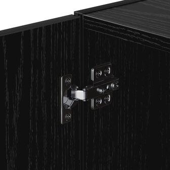 Wandkast Zwart eiken 40 x 42,5 x 40 cm Bewerkt hout 6