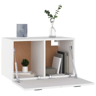 Wandkast 60x36,5x35 cm bewerkt hout wit 8