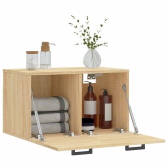 Wandkast 60x36,5x35 cm bewerkt hout sonoma eikenkleurig 4