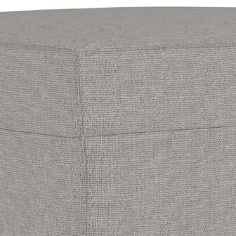 Bankje 70x35x41 cm stof lichtgrijs 5