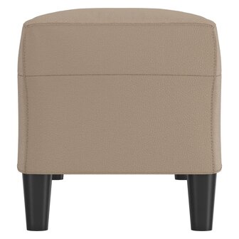Bankje 100x35x41 cm kunstleer cappuccinokleurig 4