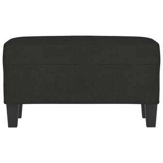 Bankje 70x35x41 cm stof zwart 3