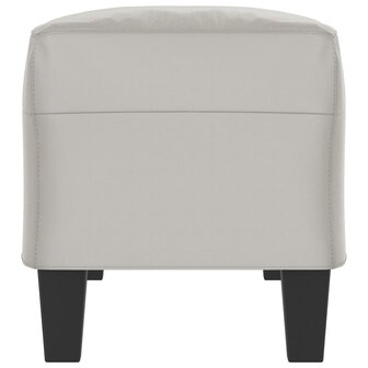 Bankje 100x35x41 cm microvezelstof stof lichtgrijs 4
