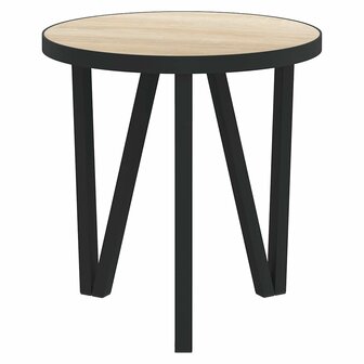 Salontafel &amp;Oslash;35 cm MDF sonoma eikenkleurig 3