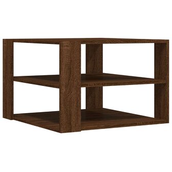 Salontafel 58x58x40 cm bewerkt hout bruin eikenkleurig 6