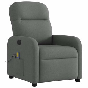 Massagestoel Donkergrijze Stof 2