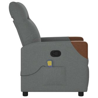 Massagestoel Donkergrijze Stof 4