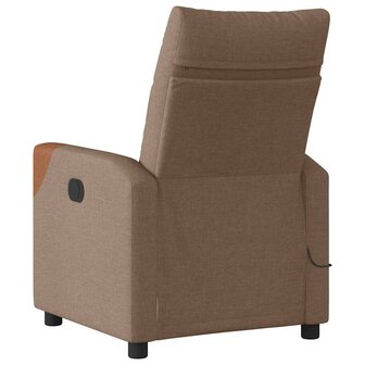 Massagestoel verstelbaar stof bruin 5