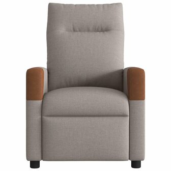 Massagestoel verstelbaar stof taupe 3