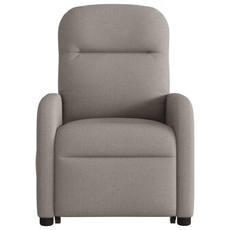 Sta-op-massagestoel verstelbaar stof taupe 5