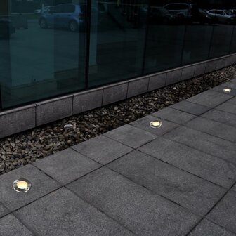 Grondspots voor buiten 12 stuks rond 2