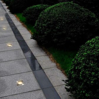 Grondspots voor buiten 12 st vierkant 2
