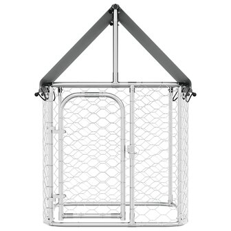 Hondenkennel voor buiten met dak 100x100x150 cm 5