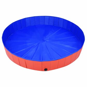 Hondenzwembad inklapbaar 200x30 cm PVC rood 4