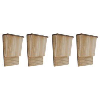 Vleermuizenkasten 4 st 22x12x34 cm hout 1