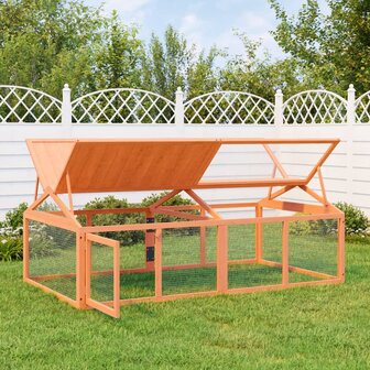Dierenren 200x112,5x74 cm massief grenenhout bruin 1