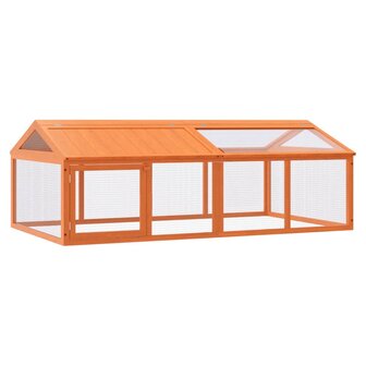 Dierenren 200x112,5x74 cm massief grenenhout bruin 2