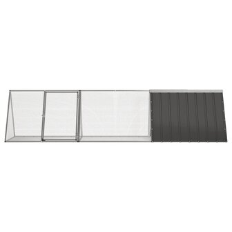 Konijnenkooi Antraciet 302,5x80,5x71 cm Gegalvaniseerd Staal 3