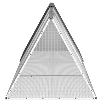 Konijnenkooi Antraciet 302,5x80,5x71 cm Gegalvaniseerd Staal 4