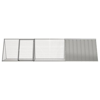 Konijnenkooi Grijs 302,5x80,5x71 cm Gegalvaniseerd Staal 3