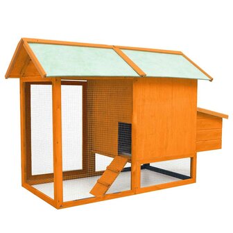 Kippenhok 170x81x110 cm massief grenen- en vurenhout 5