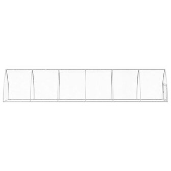 Kippenhok 600x105x120 cm gegalvaniseerd staal zilverkleurig 5