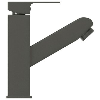 Wastafelkraan met uittrekfunctie 157x172 mm grijs 4