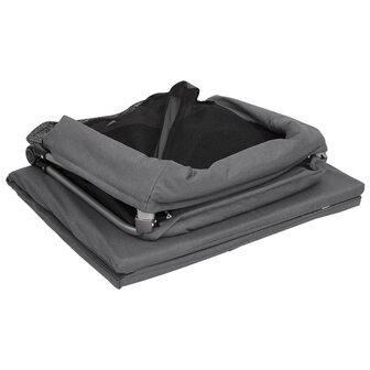 Babybox met matras linnen donkergrijs 9