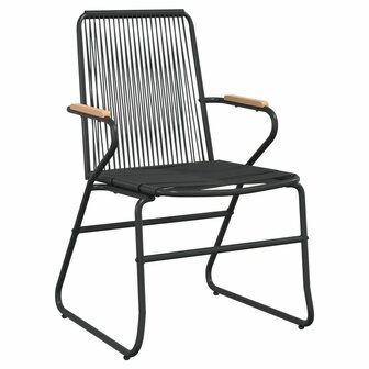 Tuinstoelen 2 st 58x59x85,5 cm PVC-rattan zwart 3