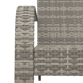 Tuinstoel Adirondack Grijs Poly Rattan 6