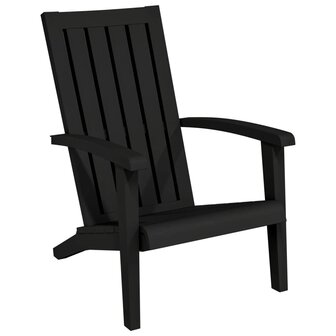 Tuinstoel Adirondack polypropeen zwart 2
