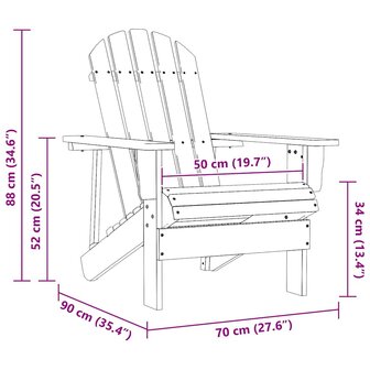 Tuinstoel hout grijs 6