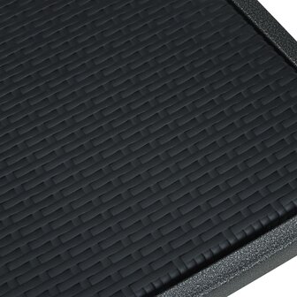 Tuinstoel 2 st rattan-look kunststof zwart 8