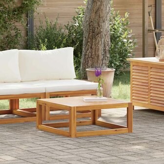 2-delige Loungeset met kussens massief acaciahout 3