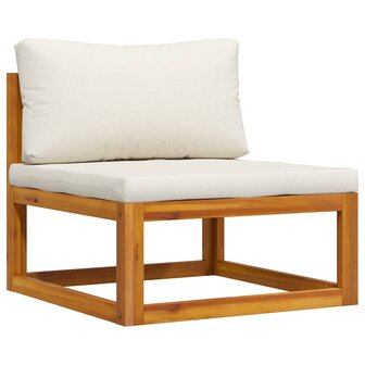 2-delige Loungeset met kussens massief acaciahout 5