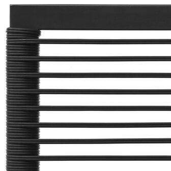 3-delige Loungeset met kussens poly rattan zwart en grijs 6