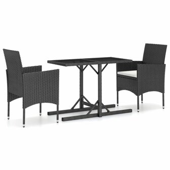3-delige Tuinset zwart 2