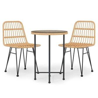 3-delige Tuinset poly rattan 2