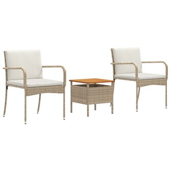 Tuinset Beige poly rattan 2