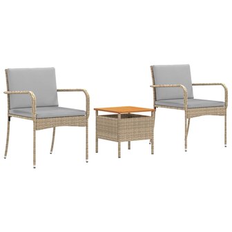 Tuinset Beige poly rattan 2
