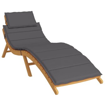 Ligbedkussen 186x58x4 cm oxford stof antracietkleurig 3