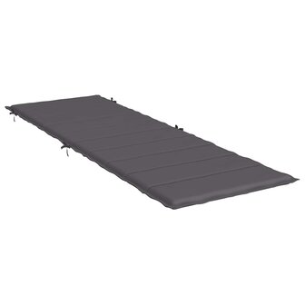 Ligbedkussen 186x58x4 cm oxford stof antracietkleurig 4